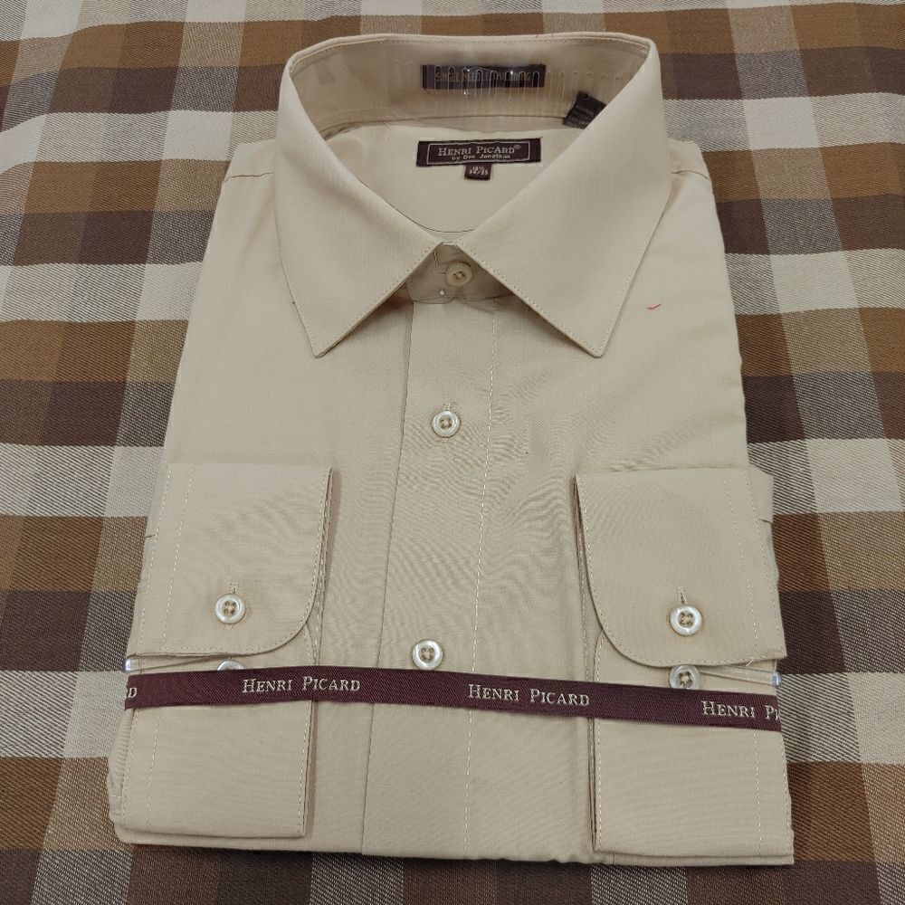 HENRI PICARD BY DON JONATHAN TAN DRESS SHIRT.